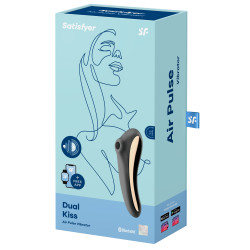 Satisfyer Stimulateur de clitoris Dual Kiss Satisfyer Noir